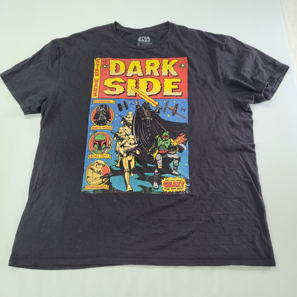 Star Wars Dark Side Comic Book Cover‎ T-Shirt Graphic Tee Mens XL
